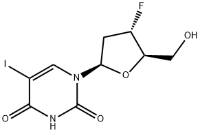 2',3'-二脱氧-3'-氟-5-碘尿苷 结构式