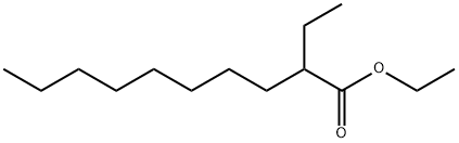 Decanoic acid, 2-ethyl-, ethyl ester 结构式