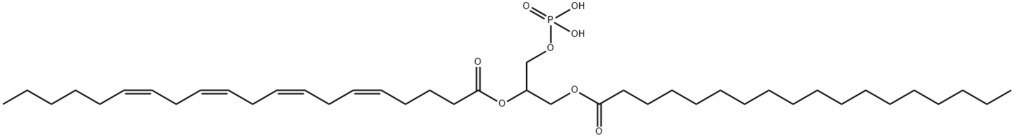 1-stearoyl-2-arachidonoylphosphatidic acid 结构式