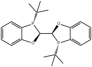 [(2S,2'S,3S,3'S)-3,3'-二叔丁基-2,2',3,3'-四氢-2,2'-双-1,3-苯并氧磷杂环戊二烯] 结构式
