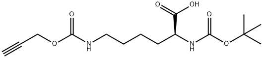 N-α-Boc-propargyl-lysine-OH 结构式