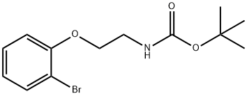 (2-(2-溴苯氧基)乙基)氨基甲酸叔丁酯 结构式