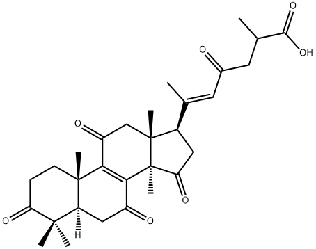 灵芝烯酸F 结构式