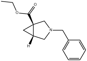 3-Azabicyclo[3.1.0]hexane-1-carboxylic acid, 3-(phenylmethyl)-, ethyl ester, (1R,5R)- 结构式