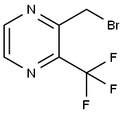 2-(溴甲基)-3-(三氟甲基)吡嗪 结构式