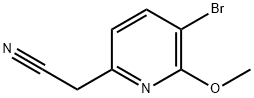 2-Pyridineacetonitrile, 5-bromo-6-methoxy- 结构式
