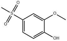 2-甲氧基-4-(甲磺酰基)苯酚 结构式