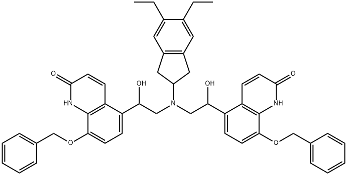 马来酸茚达特罗杂质 结构式
