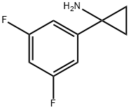 1-(3,5-difluorophenyl)cyclopropanamine(SALTDATA: HCl) 结构式