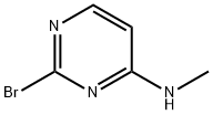 2-溴-N-甲基嘧啶-4-胺 结构式