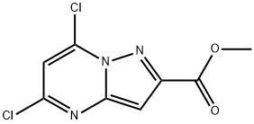 5,7-二氯吡唑并[1,5-A]嘧啶-2-羧酸甲酯 结构式