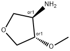 (3R,4S)-4-甲氧基四氢呋喃-3-胺 结构式