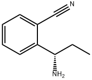 (S)-2-(1-aminopropyl)benzonitrile 结构式