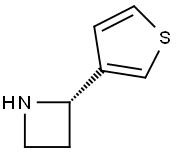 Azetidine, 2-(3-thienyl)-, (2S)- 结构式