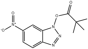 Propanoic acid, 2,2-dimethyl-, 6-nitro-1H-benzotriazol-1-yl ester 结构式