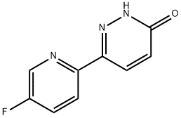 3-Hydroxy-6-(5-fluoropyridyl-2-yl)pyridazine 结构式