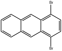 1,4-二溴-蒽 结构式