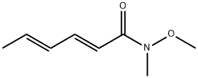 2,4-Hexadienamide, N-methoxy-N-methyl-, (2E,4E)- 结构式