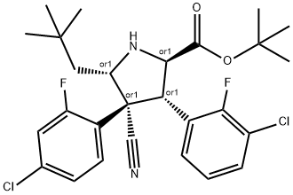 (2R,3S,4R,5S)-3-(3-氯-2-氟苯基)-4-(4-氯-2-氟苯基)-4-氰基-5-新 结构式