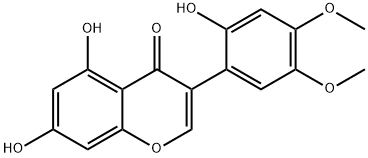 2'-hydroxy-5'-methoxybiochanin A 结构式