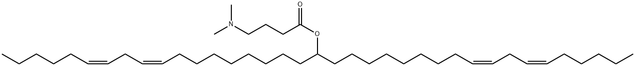 4-(N,N-二甲基氨基)丁酸(二亚油基)甲酯 结构式