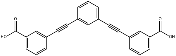 Benzoic acid, 3,3'-(1,3-phenylenedi-2,1-ethynediyl)bis- 结构式