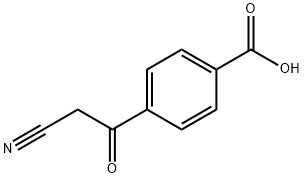 4-(2-氰乙酰基)苯甲酸 结构式