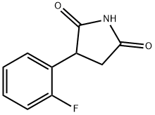 3-(2-氟苯基)吡咯烷-2,5-二酮 结构式