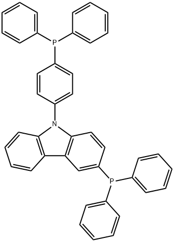 3-(二苯基膦基)-9-[4-(二苯基膦基)苯基]-9H-咔唑 结构式