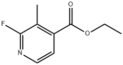 4-Pyridinecarboxylic acid, 2-fluoro-3-methyl-, ethyl ester 结构式