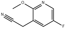 2-(5-氟-2-甲氧基吡啶-3-基)乙腈 结构式