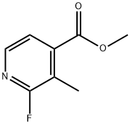 2-氟-3-甲基异烟酸甲酯 结构式