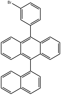 9-(3- 溴苯基)-10-(萘 -1- 基)蒽 结构式