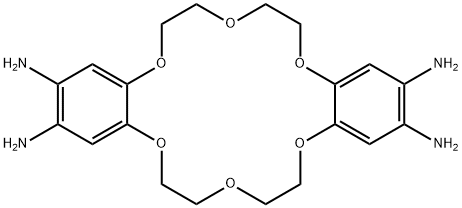 6,7,9,10,17,18,20,21-八氢二苯并[B,K][1,4,7,10,13,16]六氧环十八烷-2,3,13,14-四胺 结构式