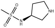 (S)-N-(吡咯烷-3-基)甲磺酰胺 结构式