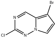 5-溴-2-氯吡咯并[2,1-F][1,2,4]三嗪 结构式