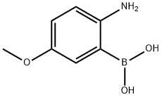 (2-氨基-5-甲氧基苯基)硼酸 结构式