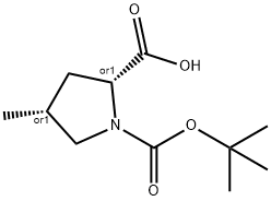 1,2-Pyrrolidinedicarboxylicacid,4-methyl-,1-(1,1-dimethylethyl)ester,(2R,4R)-rel-