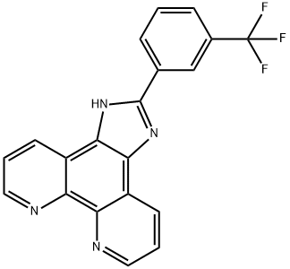 2-(3-trifluoroMethylphenyl)iMidazole[4,5f][1,10]phenanthroline 结构式