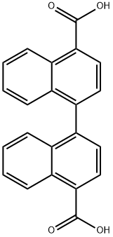 [1,1'-Binaphthalene]-4,4'-dicarboxylic acid 结构式