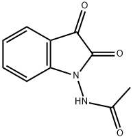 N-(2,3-二氧吲哚-1-基)乙酰胺 结构式