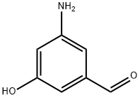 3-氨基-5-羟基苯甲醛 结构式