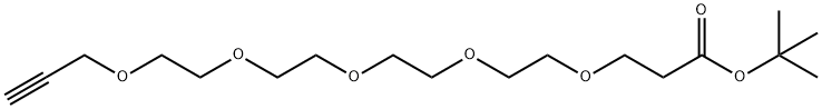 丙炔基-四聚乙二醇-丙酸叔丁酯 结构式