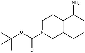2(1H)-Isoquinolinecarboxylic acid, 5-aminooctahydro-, 1,1-dimethylethyl ester 结构式