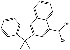 7,7-二甲基-7H-苯并芴-5-硼酸 结构式