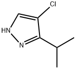 4-chloro-3-isopropyl-1H-pyrazole 结构式