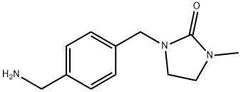 1-(4-(氨基甲基)苄基)-3-甲基咪唑啉-2-酮 结构式