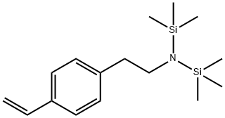 1,1,1-三甲基-N-(三甲基硅基)-N-(4-乙烯基苯乙基)硅胺 结构式