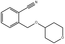 2-[(四氢吡喃-4-基氧基)甲基]苯甲腈 结构式