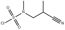3-[(氯磺酰基)(甲基)氨基]-2-甲基丙腈 结构式